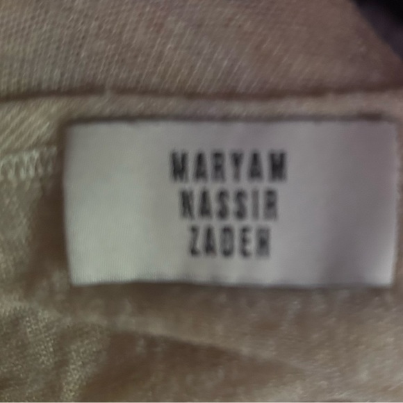 Maryam Nassir Zadeh Cream Sheer Tee - Picture 7 of 7